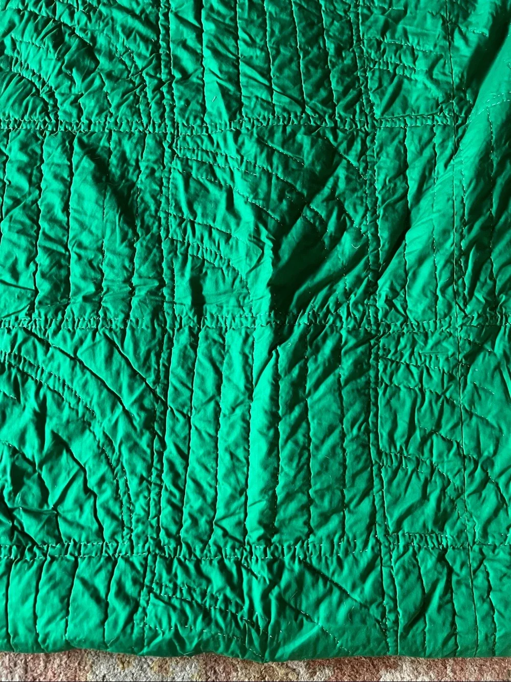 Antique quilt handmade patchwork 70” x 80”